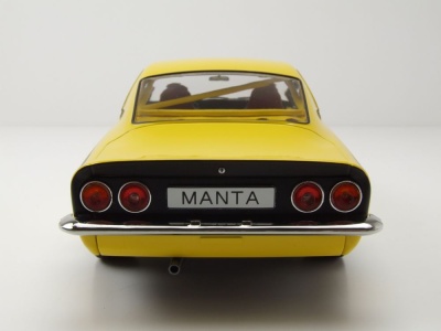 Opel Manta A Irmscher 1974 gelb schwarz Modellauto 1:18 MCG