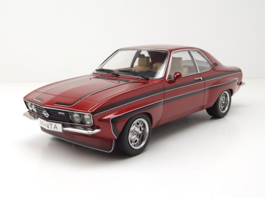 Opel Manta A Irmscher 1974 dunkelrot metallic Modellauto 1:18 MCG