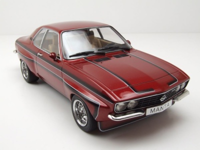 Opel Manta A Irmscher 1974 dunkelrot metallic Modellauto 1:18 MCG