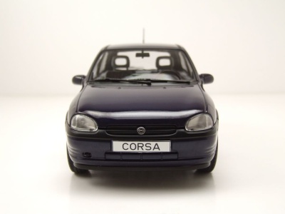 Opel Corsa B Atlanta 1993 dunkelblau metallic Modellauto 1:18 MCG