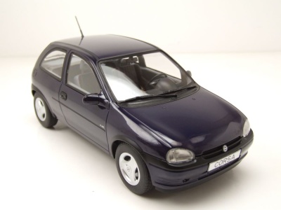 Opel Corsa B Atlanta 1993 dunkelblau metallic Modellauto 1:18 MCG