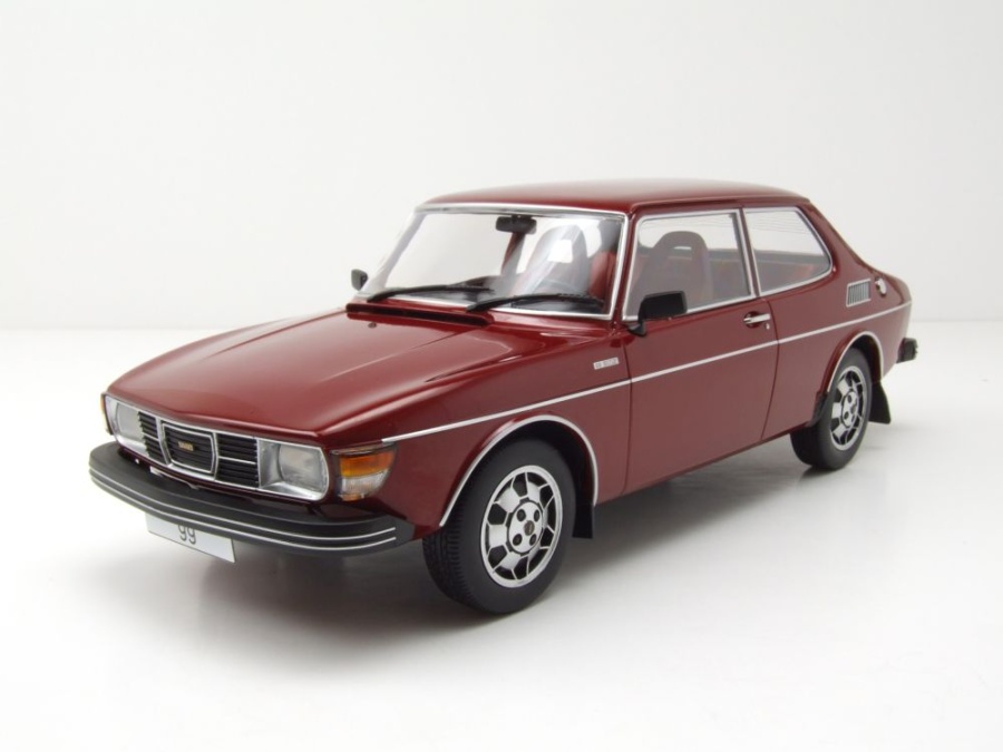 Saab 99 EMS 1977 dunkelrot Modellauto 1:18 MCG