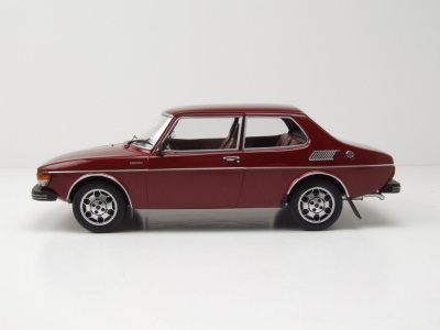 Saab 99 EMS 1977 dunkelrot Modellauto 1:18 MCG