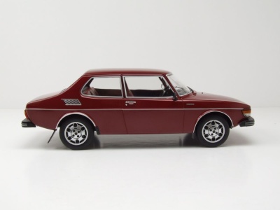 Saab 99 EMS 1977 dunkelrot Modellauto 1:18 MCG