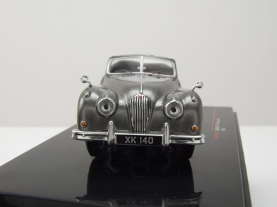 Jaguar XK 140 Cabrio RHD 1956 dunkelgrau metallic Modellauto 1:43 ixo models