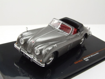 Jaguar XK 140 Cabrio RHD 1956 dunkelgrau metallic Modellauto 1:43 ixo models