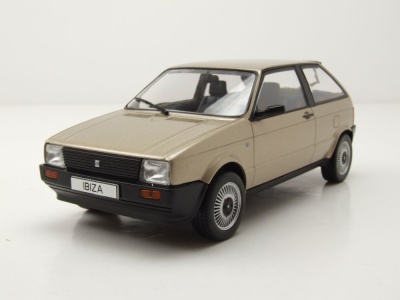 Seat Ibiza I 1984 beige metallic Modellauto 1:24 Whitebox