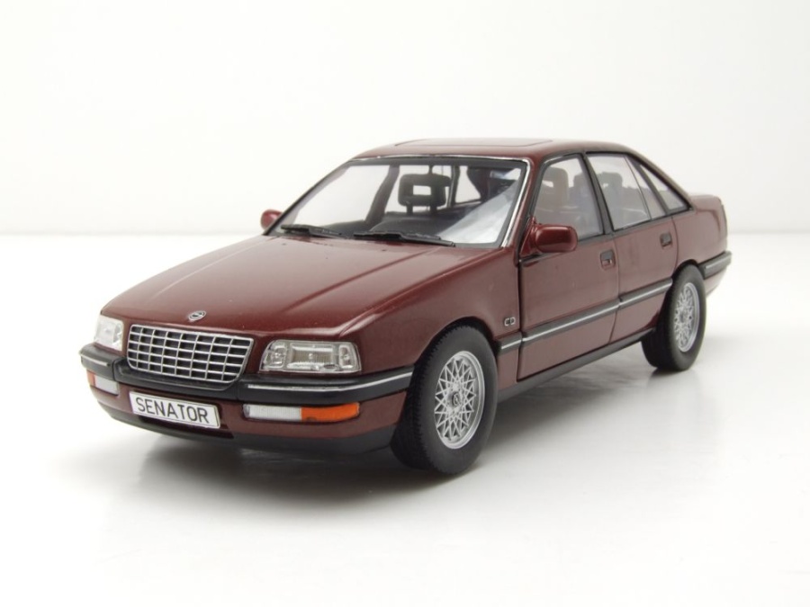 Opel Senator B 1987 dunkelrot metallic Modellauto 1:24 Whitebox