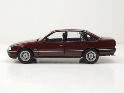 Opel Senator B 1987 dunkelrot metallic Modellauto 1:24 Whitebox