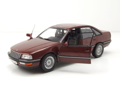 Opel Senator B 1987 dunkelrot metallic Modellauto 1:24 Whitebox