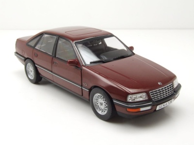 Opel Senator B 1987 dunkelrot metallic Modellauto 1:24 Whitebox