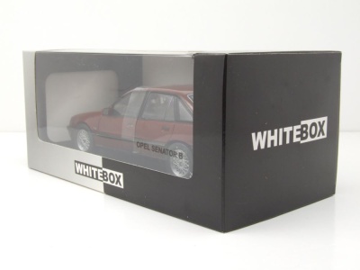 Opel Senator B 1987 dunkelrot metallic Modellauto 1:24 Whitebox