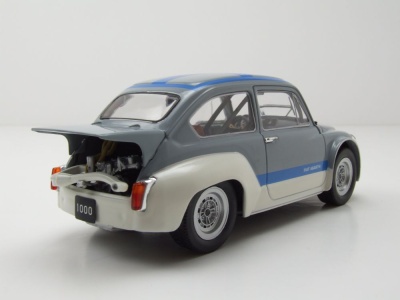 Fiat Abarth 1000 Gr.2 1970 grau blau Modellauto 1:24...