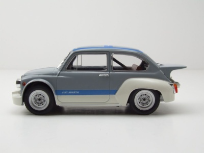 Fiat Abarth 1000 Gr.2 1970 grau blau Modellauto 1:24 Whitebox