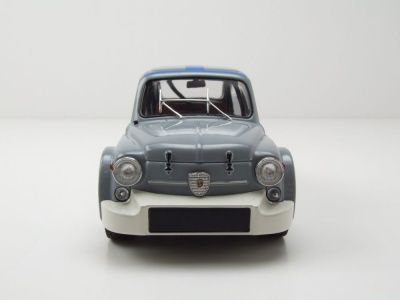 Fiat Abarth 1000 Gr.2 1970 grau blau Modellauto 1:24 Whitebox