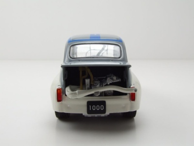 Fiat Abarth 1000 Gr.2 1970 grau blau Modellauto 1:24 Whitebox
