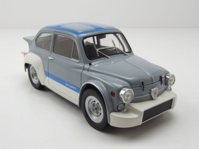 Fiat Abarth 1000 Gr.2 1970 grau blau Modellauto 1:24 Whitebox