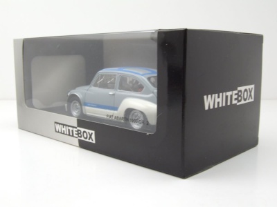 Fiat Abarth 1000 Gr.2 1970 grau blau Modellauto 1:24 Whitebox