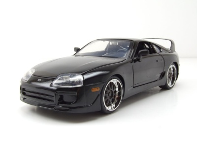 Toyota Supra 1995 schwarz Fast & Furious Modellauto...