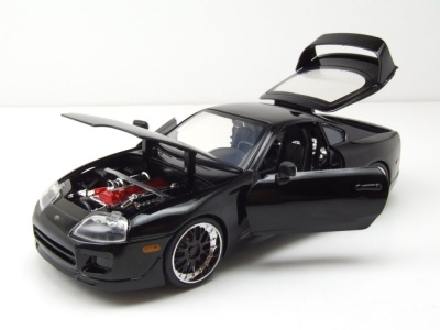 Toyota Supra 1995 schwarz Fast & Furious Modellauto 1:24 Jada Toys