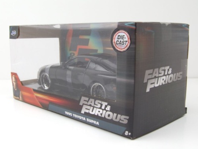 Toyota Supra 1995 schwarz Fast & Furious Modellauto 1:24 Jada Toys