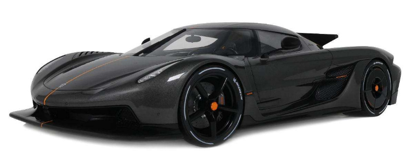 Koenigsegg Jesko Absolut 0-400-0 Km/h Rekord 2024 grau Modellauto 1:12 GT Spirit