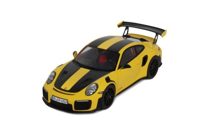 Porsche 911 (992.1) GT2 RS Rundenrekord Nürburgring 2017 gelb Modellauto 1:18 GT Spirit