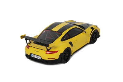 Porsche 911 (992.1) GT2 RS Rundenrekord Nürburgring 2017 gelb Modellauto 1:18 GT Spirit