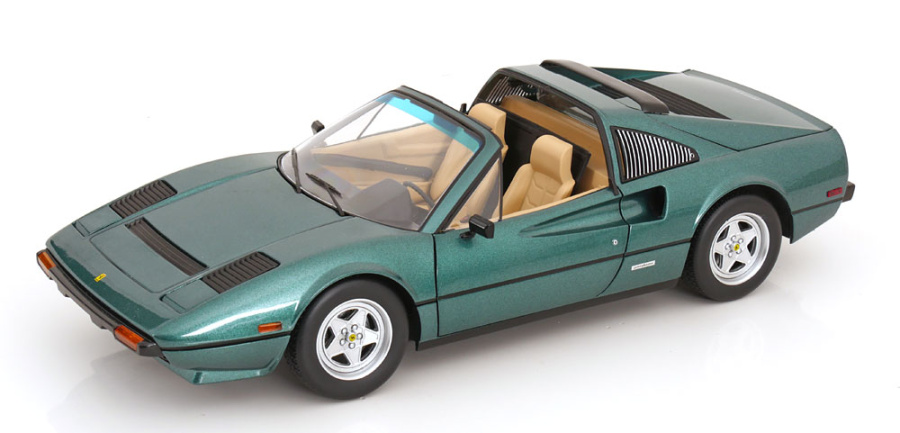 Ferrari 308 GTS QV 1982 grün metallic TV-Serie Magnum Modellauto 1:12 KK Scale
