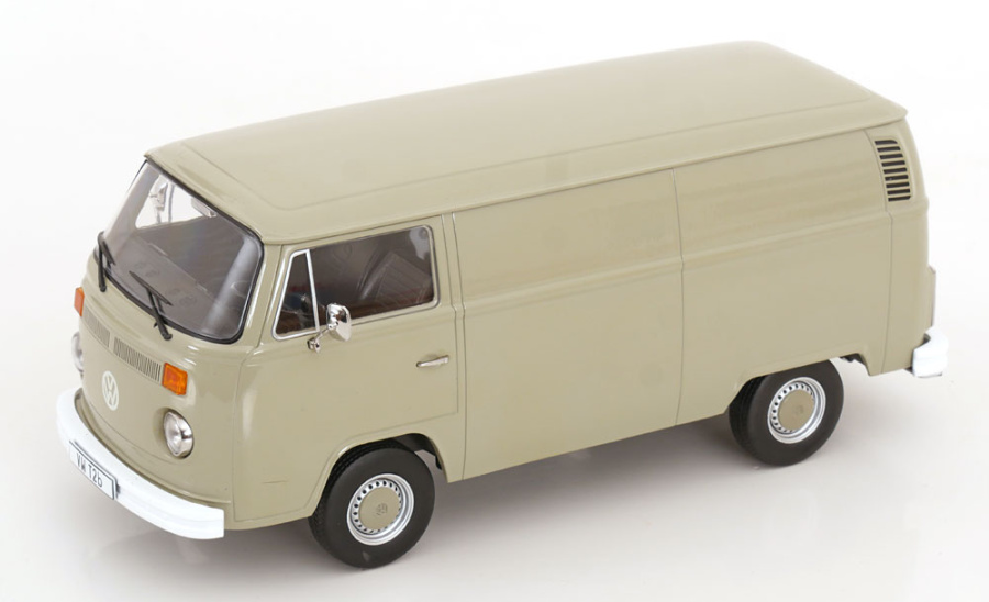 VW T2 b Bus Kasten 1972 grau Modellauto 1:18 KK Scale