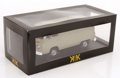 VW T2 b Bus Kasten 1972 grau Modellauto 1:18 KK Scale