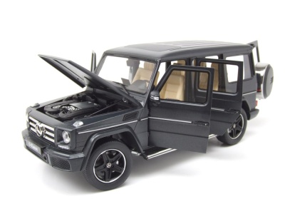 Mercedes G-Klasse G-Modell W463 Designo matt schwarz Modellauto 1:18 iScale