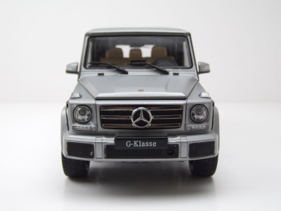 Mercedes G-Klasse G-Modell W463 Designo matt silber Modellauto 1:18 iScale