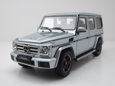 Mercedes G-Klasse G-Modell W463 silber Modellauto 1:18...
