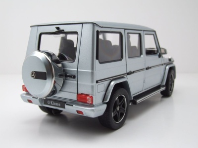 Mercedes G-Klasse G-Modell W463 silber Modellauto 1:18...