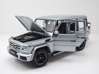 Mercedes G-Klasse G-Modell W463 silber Modellauto 1:18 iScale