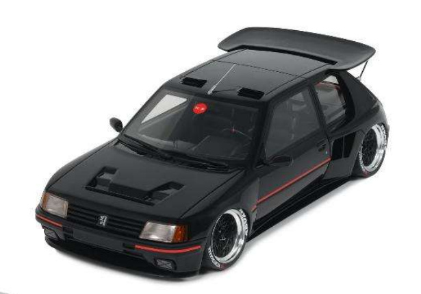 Peugeot 205 Khyzyl Saleem 2018 schwarz Modellauto 1:18 Ottomobile