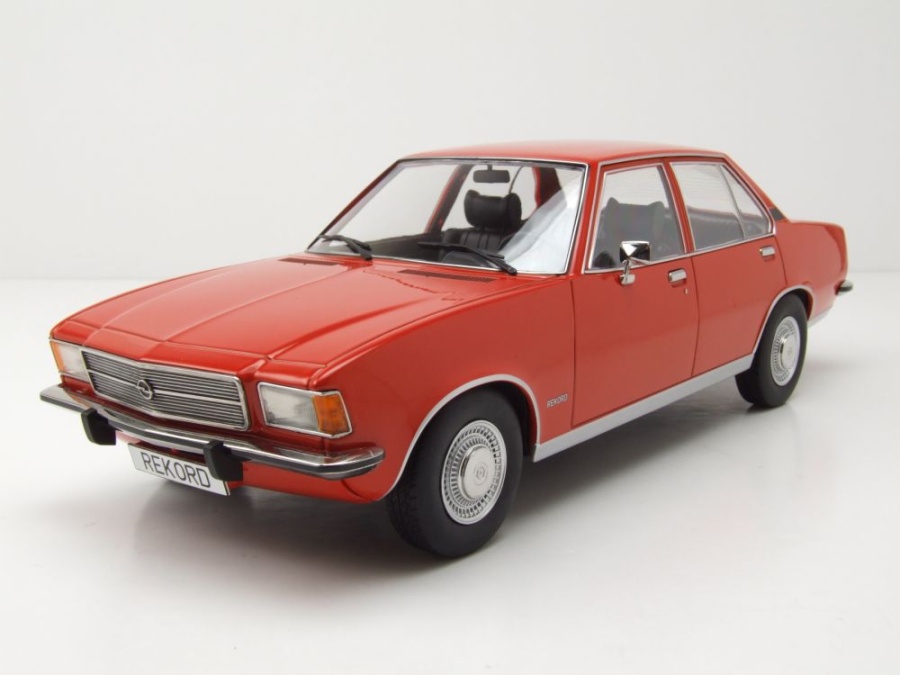 Opel Rekord D 1972 rot Modellauto 1:18 MCG