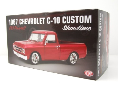 Chevrolet C-10 Custom Showtime Pick Up 1967 rot Modellauto 1:18 Acme