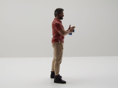 Figur Muscle Mechanics 2 Mann rotes Poloshirt für 1:18 Modelle American Diorama