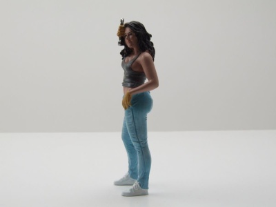 Figur Muscle Mechanics 4 Frau blaue Jeans für 1:18...