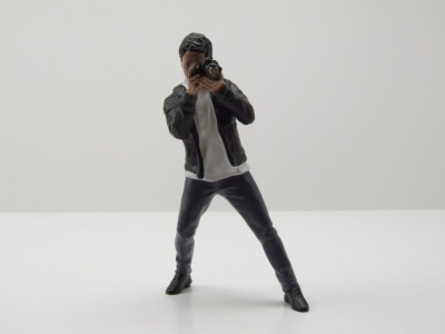 Figur Photographers 6 Mann schwarze Jacke für 1:18...