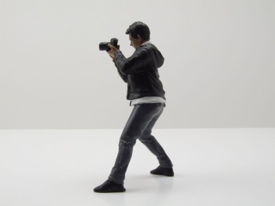 Figur Photographers 6 Mann schwarze Jacke für 1:18...