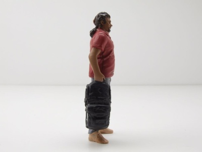Figur Campers 4 Mann mit rotem Hemd für 1:18 Modelle American Diorama
