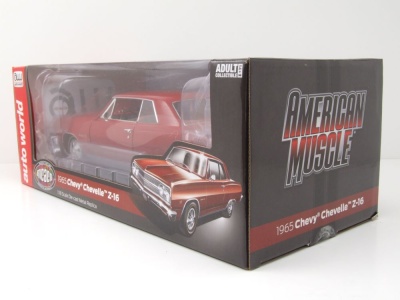 Chevrolet Chevelle SS Z16 MCACN 1965 rot Modellauto 1:18 Auto World