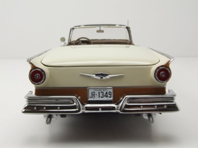 Ford Fairlane 500 Skyliner 1957 bronze weiß Modellauto 1:18 Sun Star