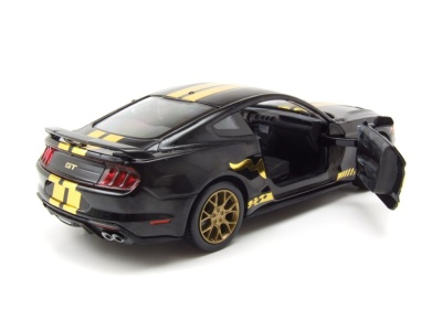 Ford Mustang GT 2018 schwarz gold Modellauto 1:24 Motormax