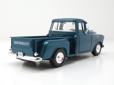 Chevrolet 3100 Stepside Pick Up 1957 blau Modellauto 1:24...