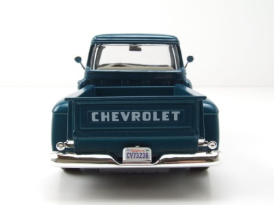 Chevrolet 3100 Stepside Pick Up 1957 blau Modellauto 1:24 Motormax