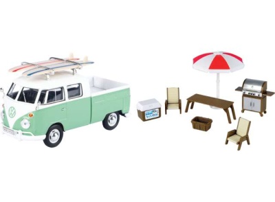 VW T1 Bus DoKa Pritsche grün weiß mit...